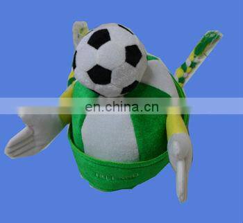 Factory direct christmas santa elf hat with bell