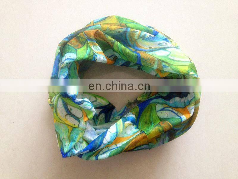 polyester outdoor bandana multifunctional seamless printed bandana
