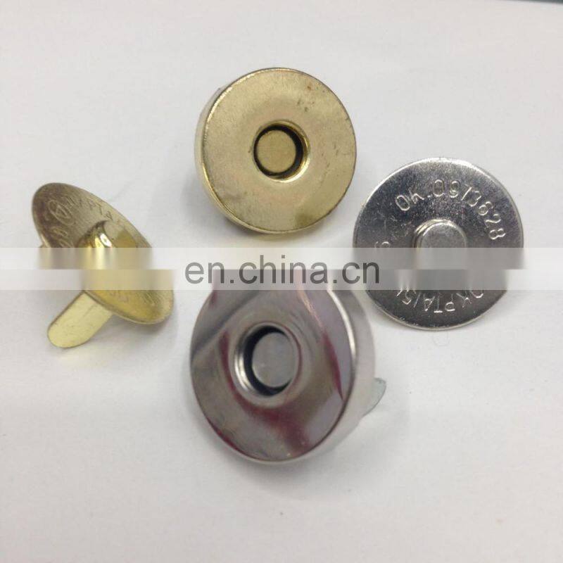 2018 metal double face rivet magnet button