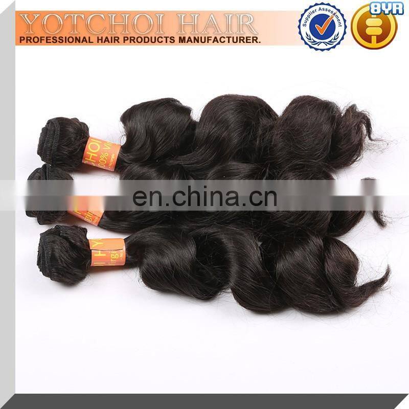 Factory wholesale price super quality double drawn hair wefts brazilian hair
