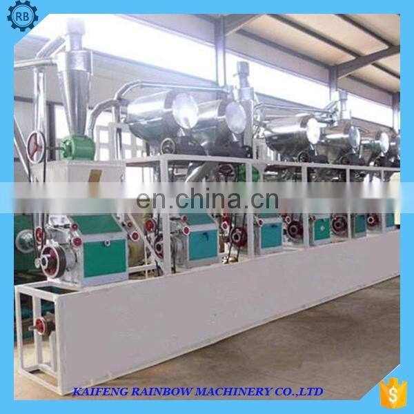 Complete flour production line for wheat grain
