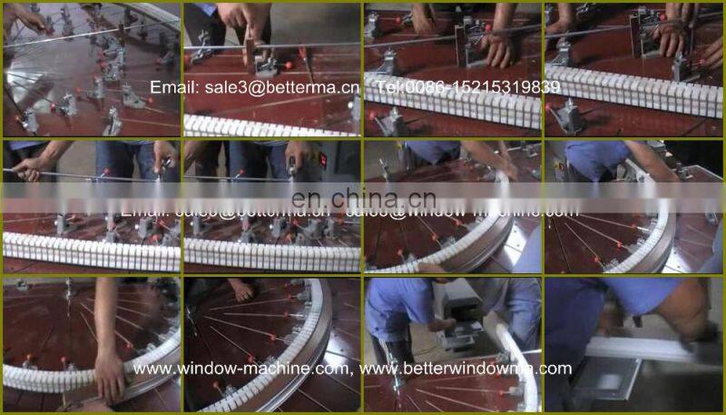 Electric air heating Better UPVC PVC profile bending machine for making arch door window frame