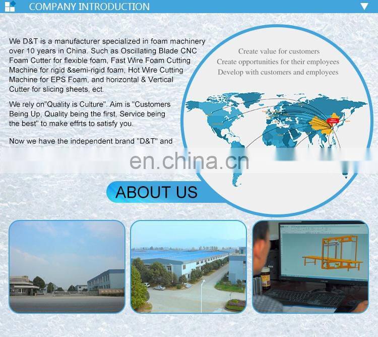 D&T CNC circular blade sponge cutting machine thermocol cutter