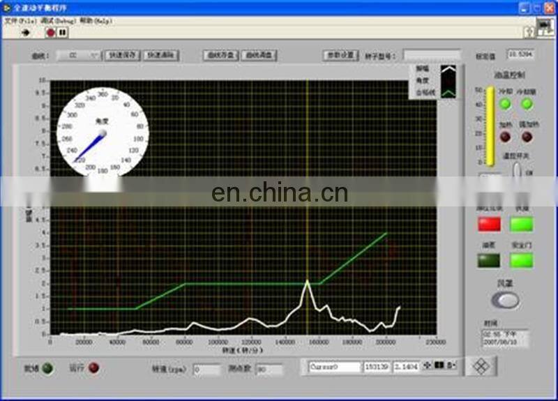 Turbo Balancing Machine Full Speed Test for Turbocharger Cartridge