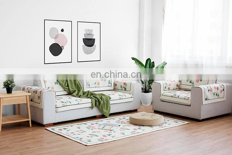 Hot sale high quality fancy roses printing cotton woven protective garden sofa covers