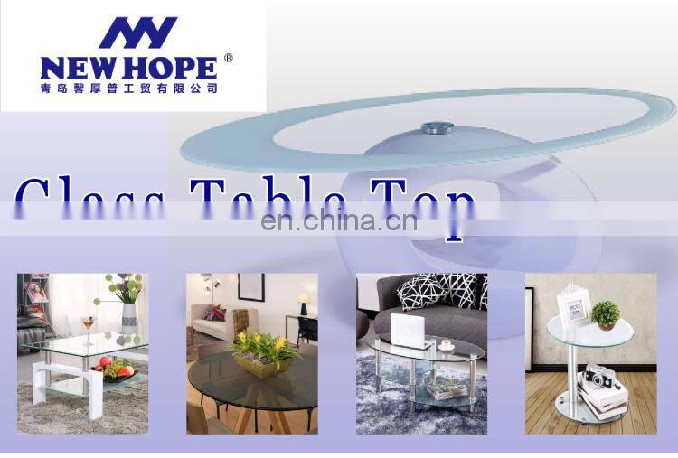 China Wholesale Safe Tempered Glass For Dining Table Round Clear Glass Table Top