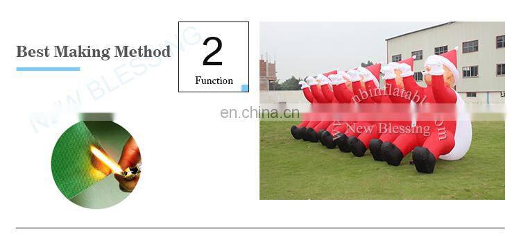 2019 new hot sale workshop PVC giant inflatable santa claus costume christmas ballon for holiday parade NB006-6