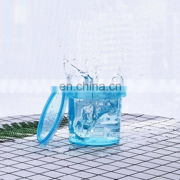 Hot Item 1 liter and 2 liter plastic popcorn/milk/candy bucket with lid and handle