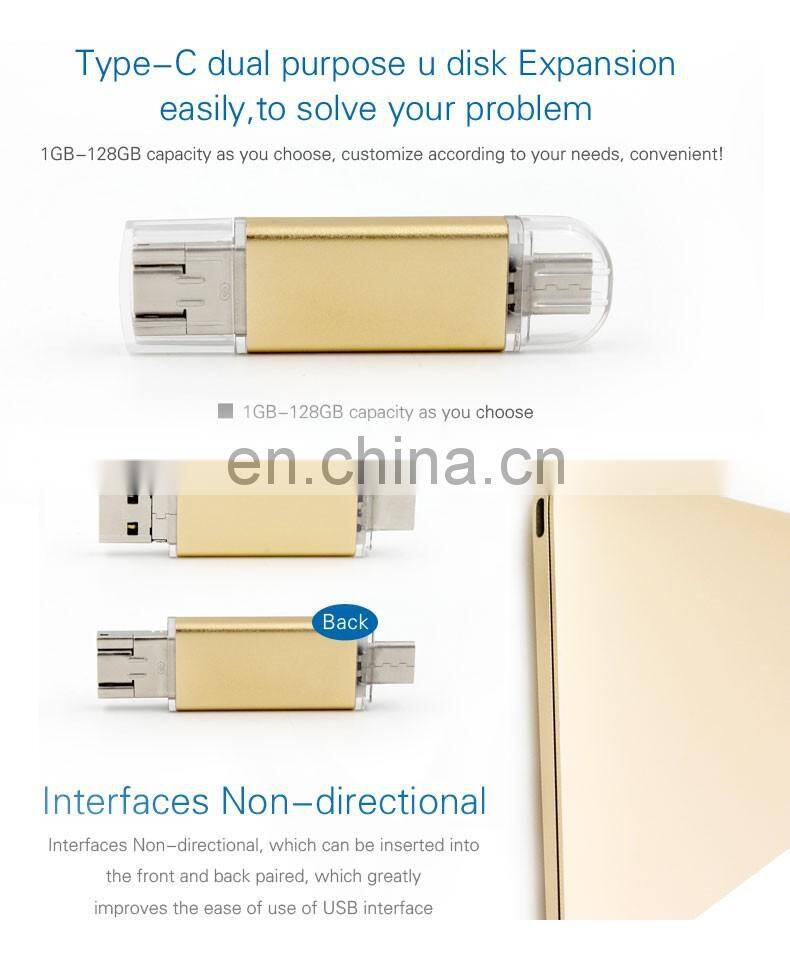 2018 hot USB 2.0 Type C Flash Drive OTG USB-C Memory Stick U Disk 16GB