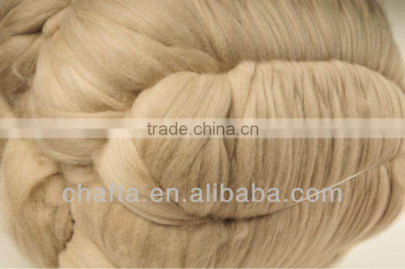 100% worsted combed camel tops