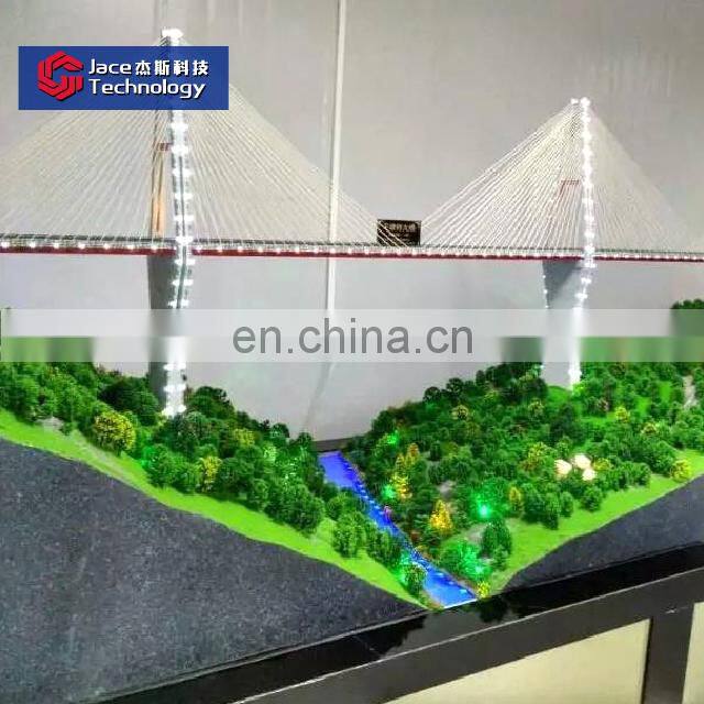 Building drawing civil engineering bridge model project 3d