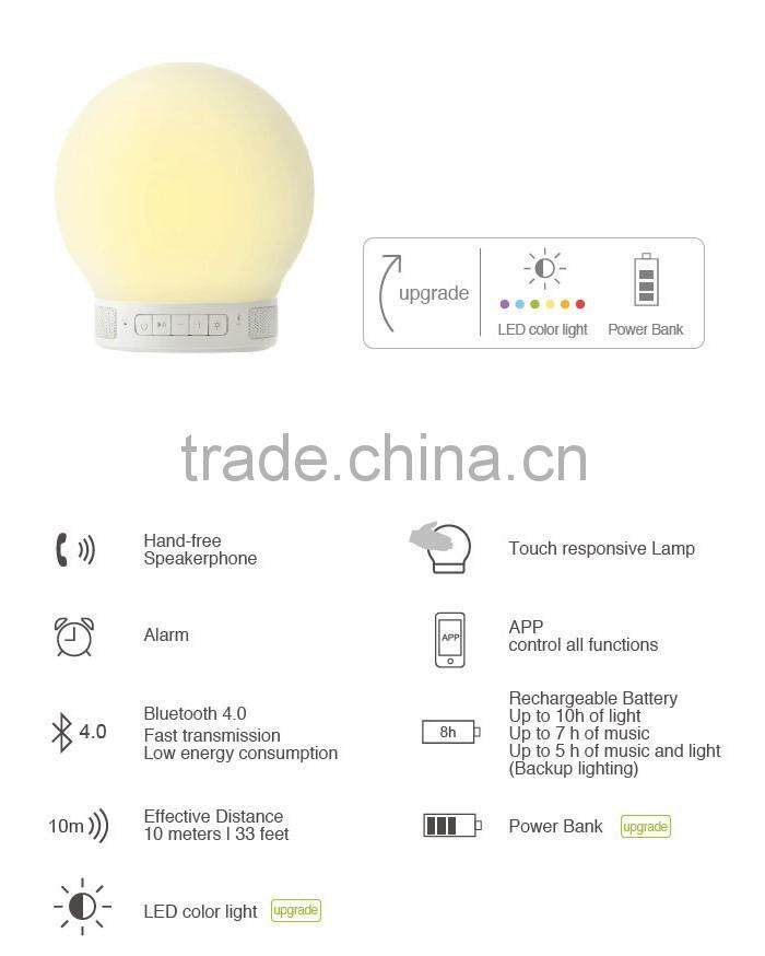 Popular Bluetooth Portable Led Light Mini Lamp Speaker