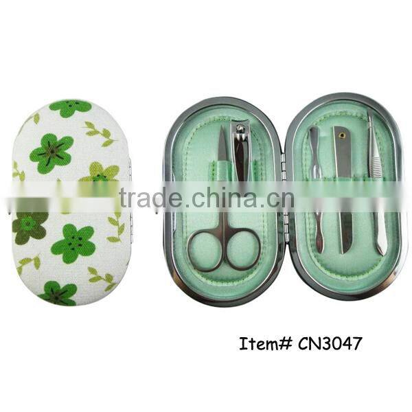 Plant flower printing nail file nail clipper wholesale beauty manicure set