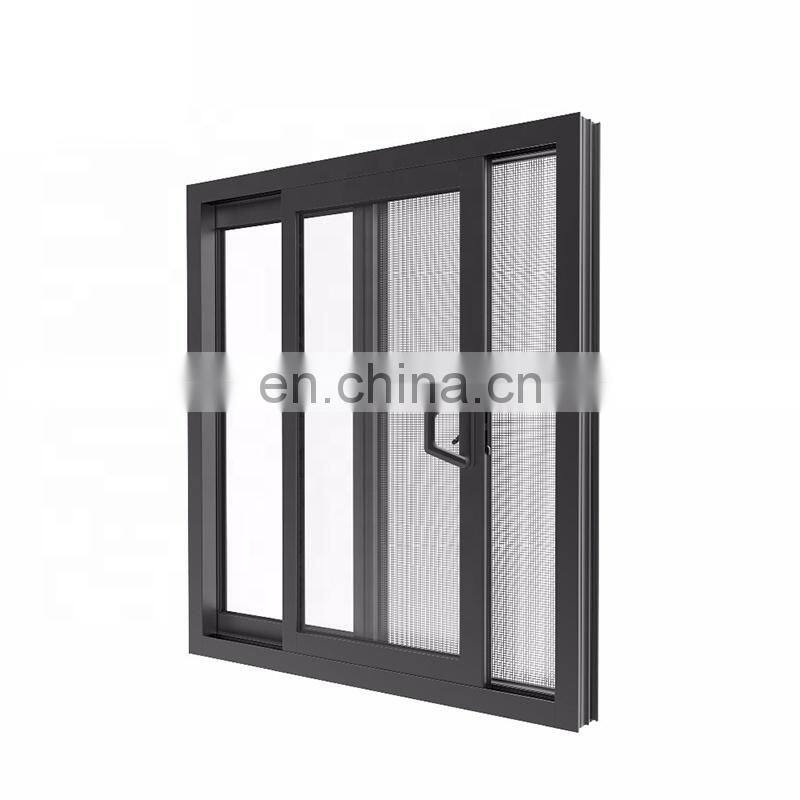 Florida Hurricane Impact Window Double Glazed Aluminum Sliding Windows