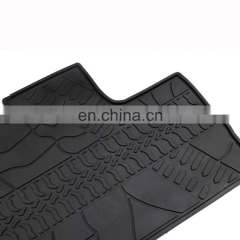 black floor rubber mat floor mat car for jeep jk 2007-2017 floor mat
