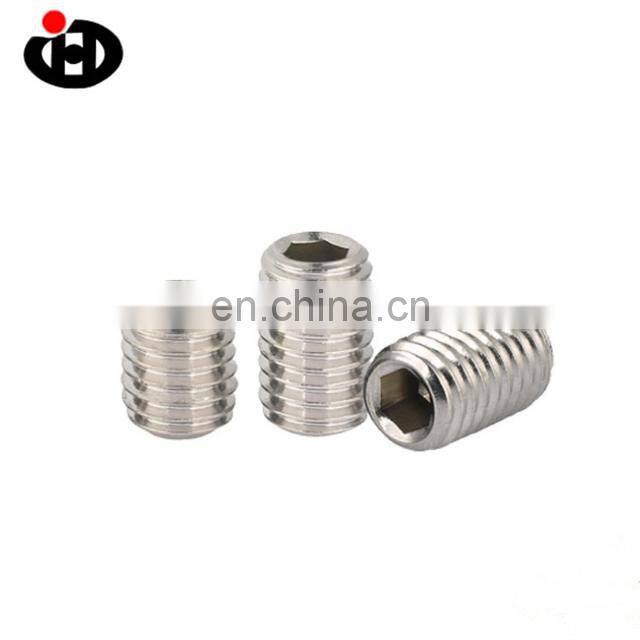 Hot Sale Jinghong SS304 Allen Head Hex Socket Flat Point End Grub Headless Bolt DIN913 Set Screw