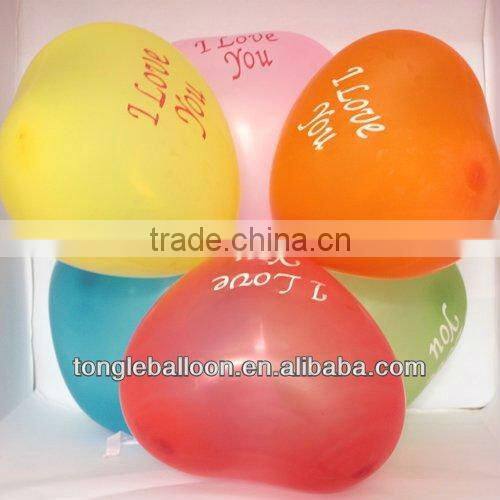 decorative heart shaped balloon latex made in China