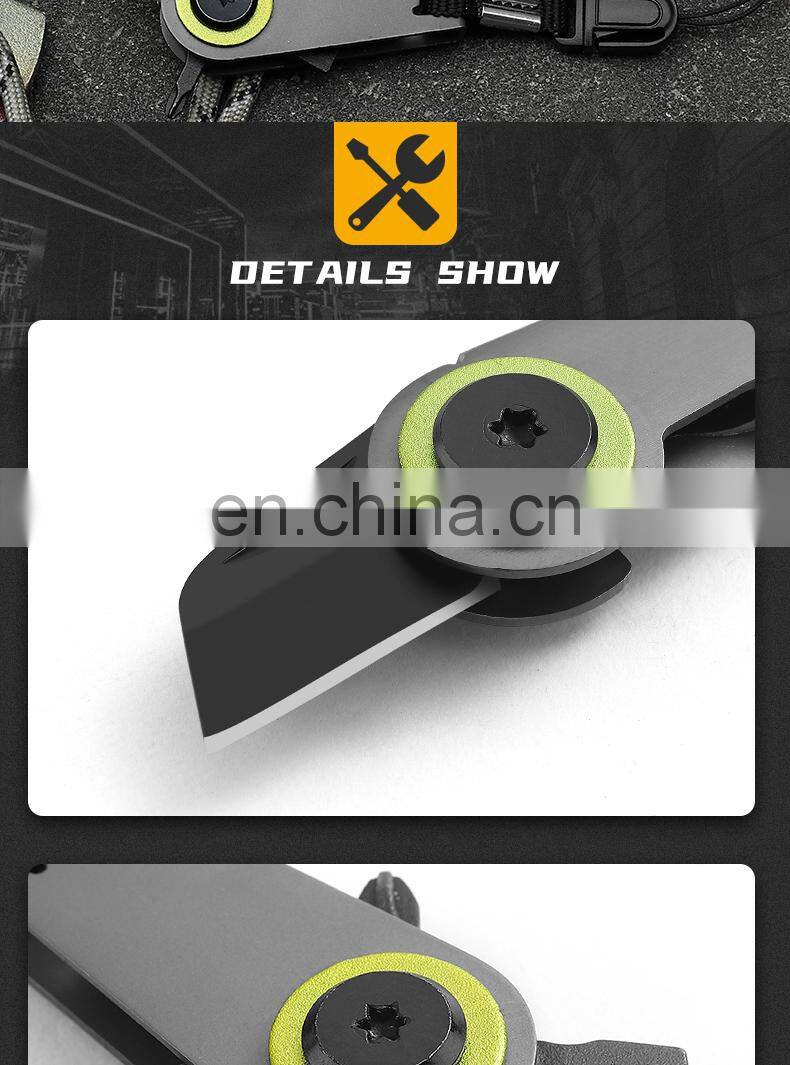 Outdoor Multi-Function EDC Tools Mini Key Chain Screwdriver Portable Lanyard Tools Gift Customized