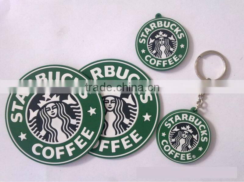 PVC cup pad, decorative PVC table mats for home, cheap beer coaster