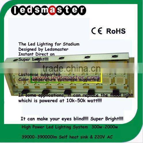 Super bright! 1000W-2000W high power led light 130000-390000lm