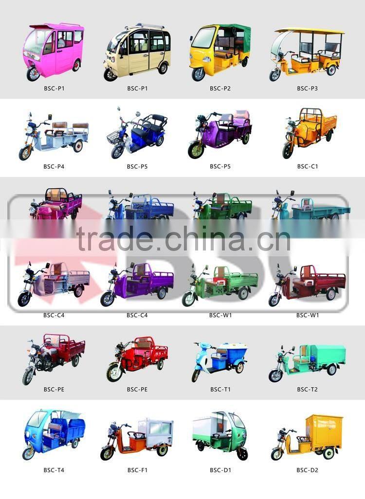 Low power consumption tricycle with motor