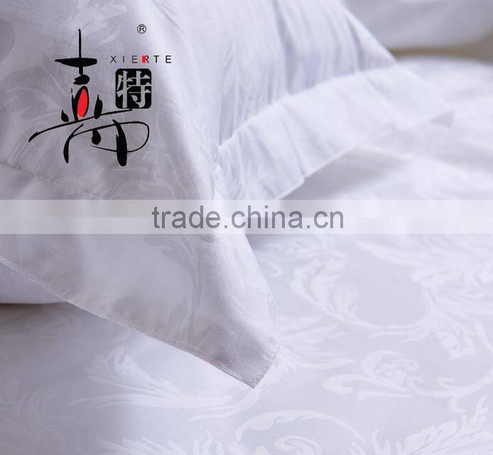 Star Hotel Used Good Quality Cotton Jacquard Fabric Wholesale White Pillowcase