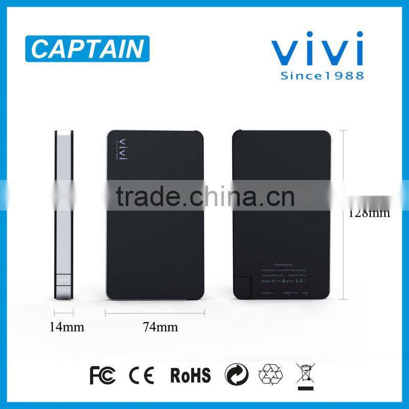 usb charger power bank 8000mah power bank charger plates wholesale for smartphone tablet iph5/iph4 samsung camera ROHS CE FCC