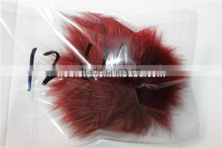 12 CM Dyed Fox Fur Balls Real Fox Fur Pom Poms Garment Accessory
