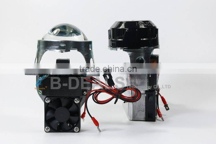 Fast cooling high quality super bright 38W high low beam led projector lens 12v