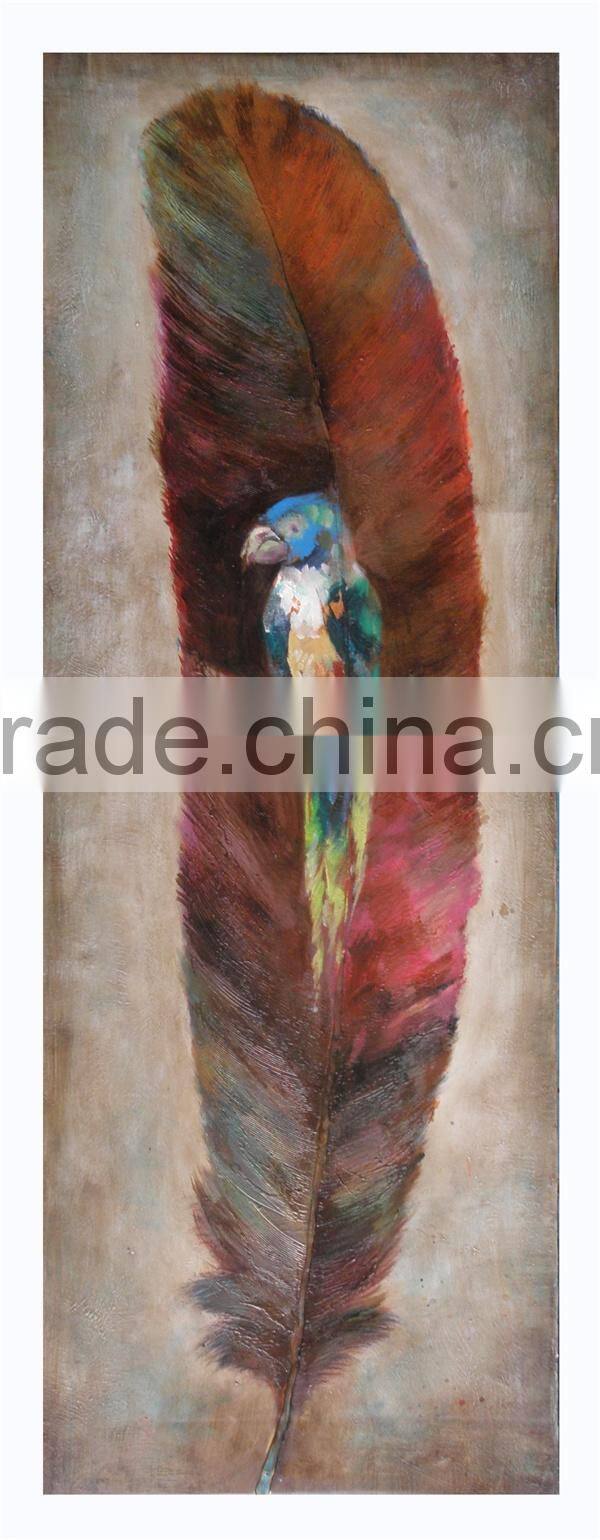 Feather Oil Painting