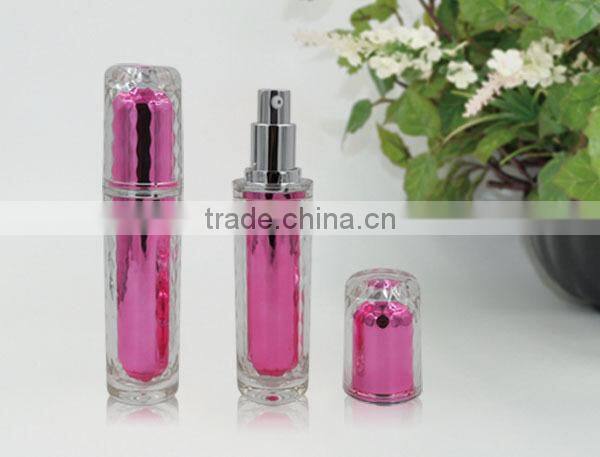 Cosmetic acrylic fancy 30ml lotion pump bottle