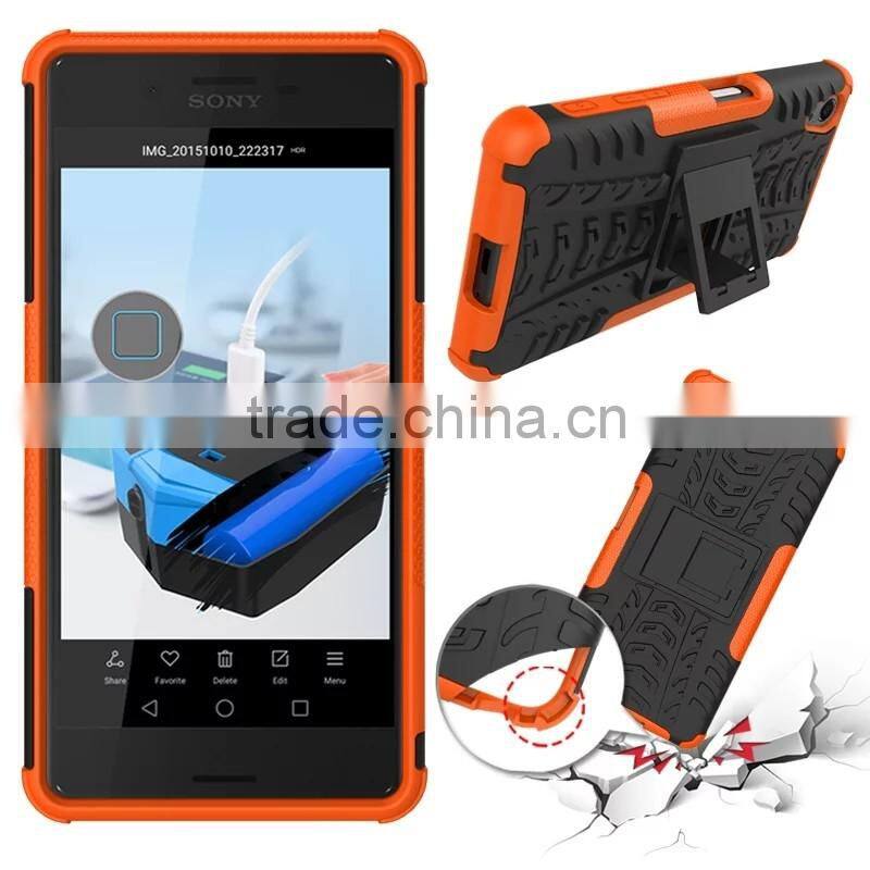 PC with Silicon Stand shock proof case For Coolpad Dazen Note 3 Lite