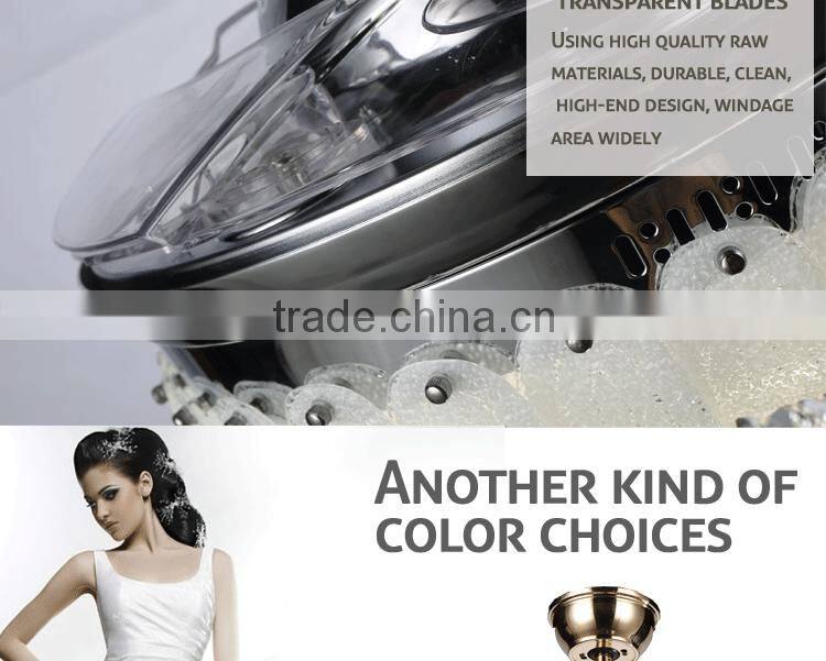 Handmade Crystal Lamp Shade Ceiling Fan