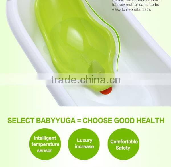 temperature sensing baby bathtub