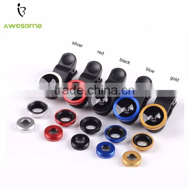 (Unique) convenient new clip mobile phone lens fisheye camera lens wide angle lens