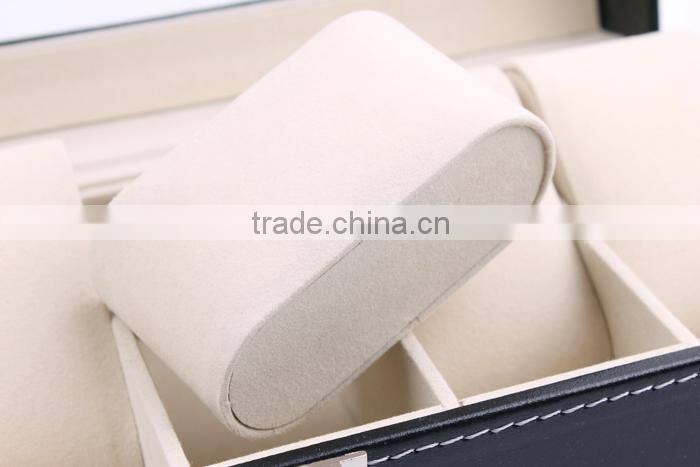 C34 ANPHY 6 pcs Watch Box High Grade Leather Flannelette Display Case