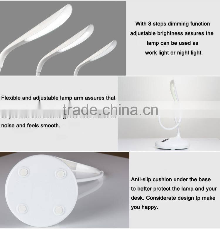 Rechargeab JK-853R USB Flexible LED Table light Desk lamp Reading lamp Book lamp Task lamp Work lamp light Night light Gift lig