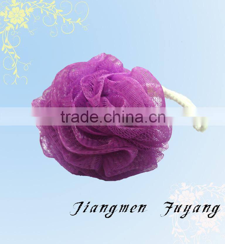 regular style beautiful bath ball bath puff cleaning balls