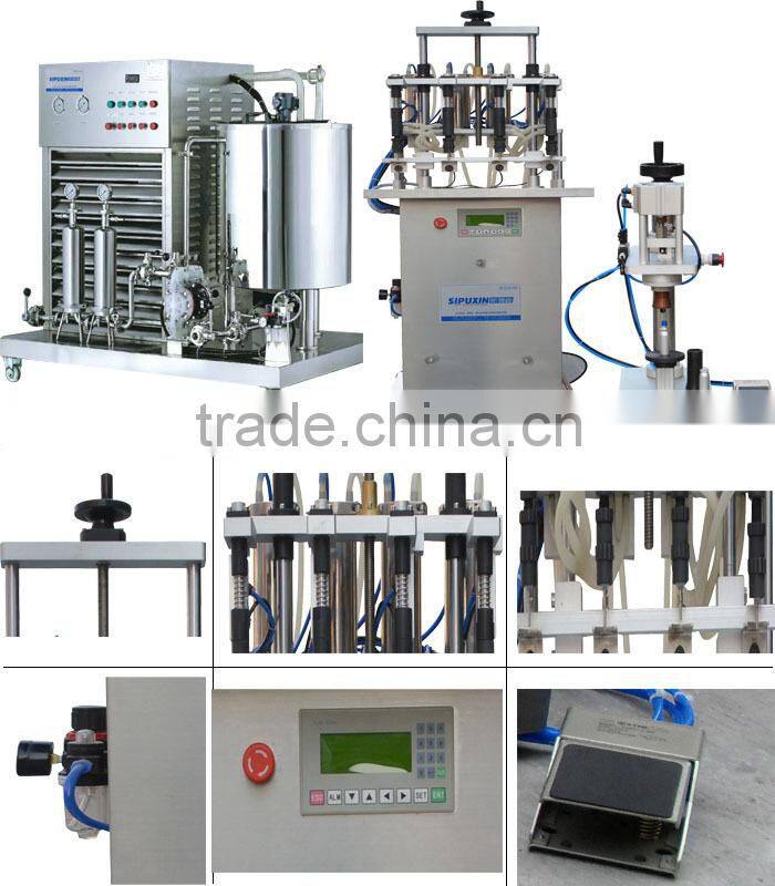 Pneumatic perfume crimping machine