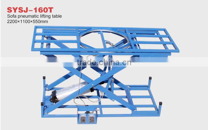 Top quality pneumatic scissor lift table