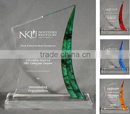 Elegant custom acrylic trophy and award