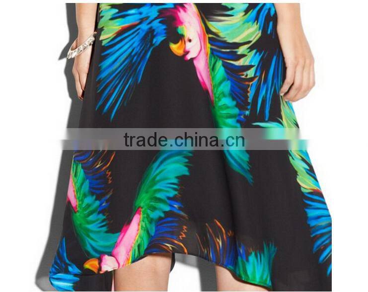 ocean dress spandex bodycon dance wear stretch crepe dress