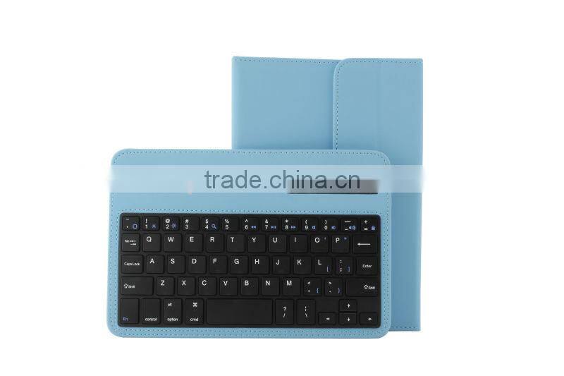 leather case cover with wireless bluetooth keyboard for tablet PC 7'' inch 8 inch
