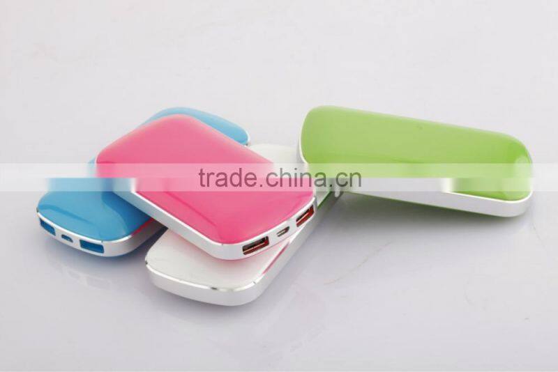 Cheap Colorful Power Bank Dual USB Output Ports New Style 2015