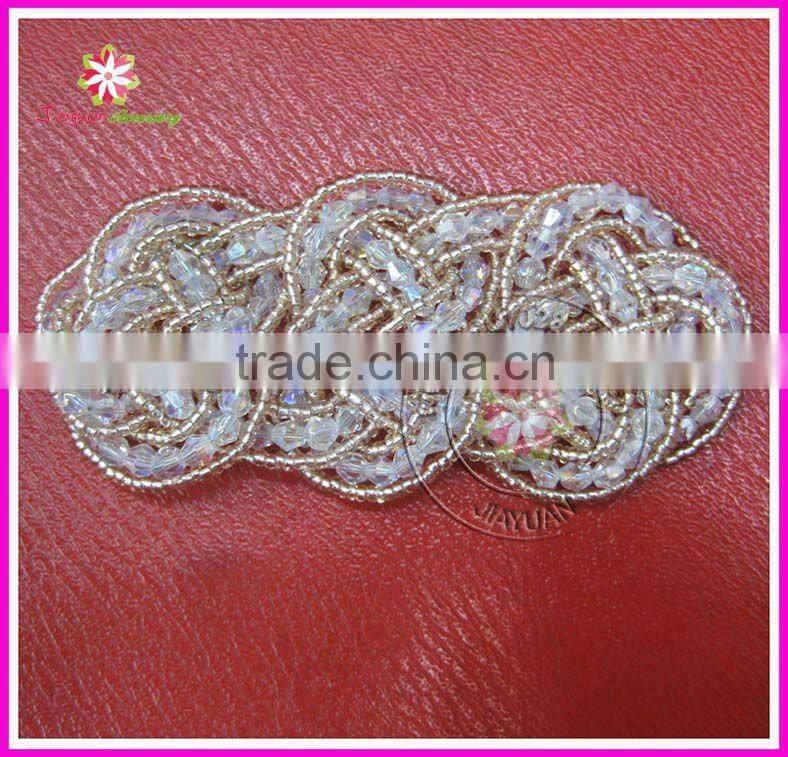 Garment crystal applique patch, crystal rhinestone applique, Crystal Embellishments Rhinestone Applique for Bridal Trimming