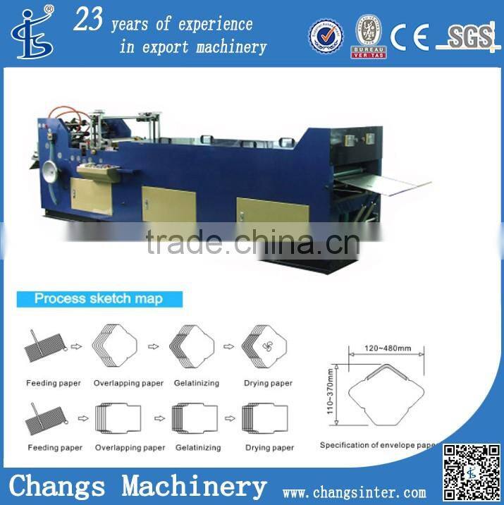 XTY-380 standard business window envelopes pasting machine suppliers at home