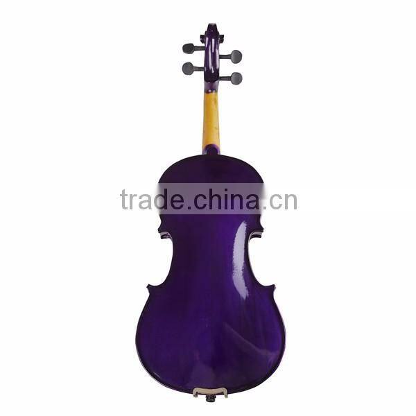 (TL-VP01A )Colored Plywood Vioin Universal Violin Manufacture Colorful Violins With Cases