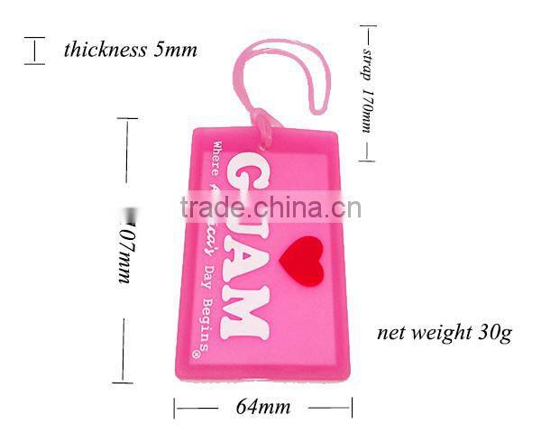 Rubber PVC Plastic Luggage Tags