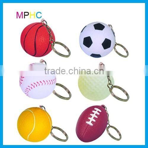Promotional Anti stress Toy Ball Star shaped Squeeze ball Keychain