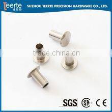 flat head semi tubular rivets